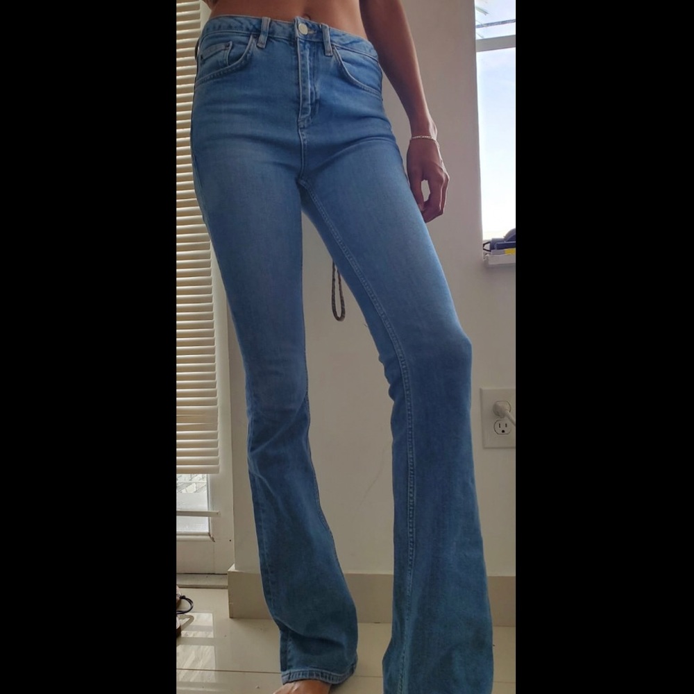 Topshop Tall highwasted flare jeans